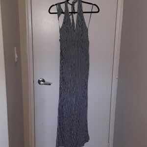 BNOT striped  halterneck jumpsuit